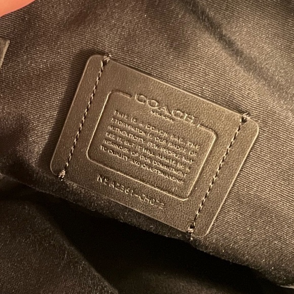 COACH TRACK PACK Men Unisex SIGNATURE LEATHER Blue Jay CH072 - Picture 8 of 8